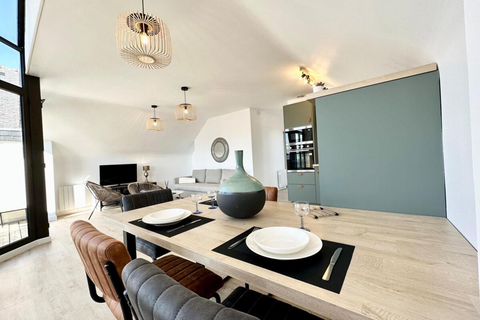 T2 Neuf Top Cocooning Terrasse - Face A La Mer Ploemeur Exterior foto